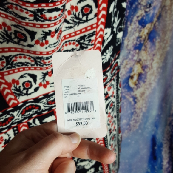 NWT Chelsea & Violet super soft printed knit dress - Picture 5 of 8